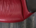 Купить Мягкое кресло SteelCase Кожа Красный Massaud Lounge Chair  (КНКК-19013)
